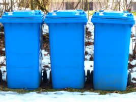 Blue Recycling Bins