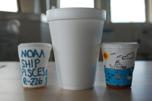 styrofoam cup degrading