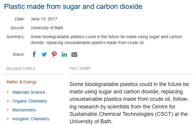biodegradable plastic research