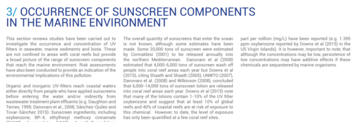 Article clipping about sunscreen 