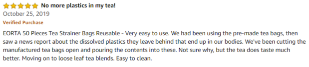 EORTA Amazon review