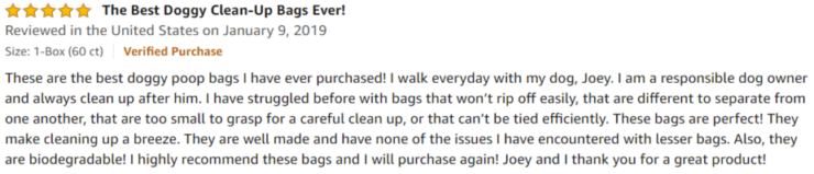 Doggy Do Good Amazon review