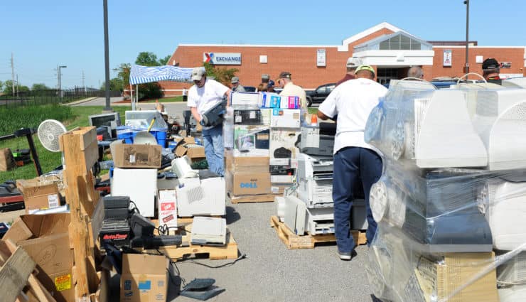 Electronic recycling event