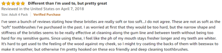 Isshah Toothbrush Amazon review